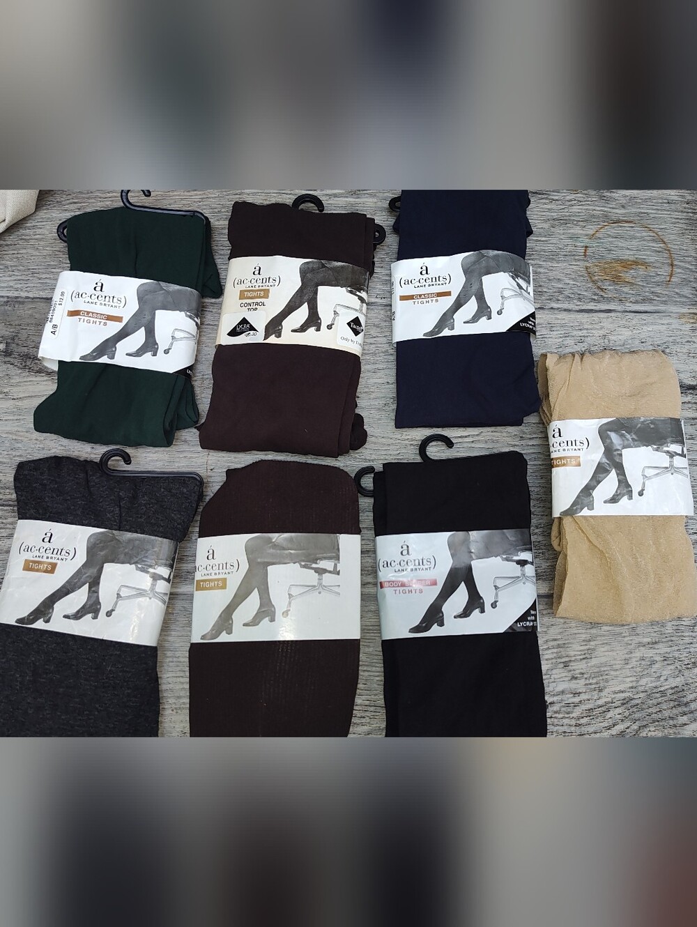 Lane Bryant tights 7 Pairs , Various Colors, New